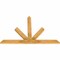 Ekena Millwork Saratoga Rough Sawn Timber Gable Bracket, Western Red Cedar, 60"W x 40"H x 2"D x 4"F, 16/12 Pitch GBW060X40X0204SAR00RWR - alternate 5